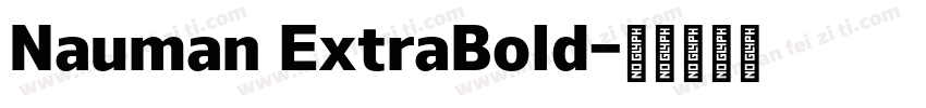 Nauman ExtraBold字体转换